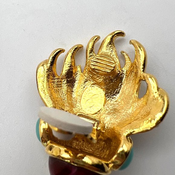 Elizabeth Taylor for Avon Eternal Flame CLIP Earrings - Picture 5 of 5